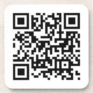 Dessous-de-verre Code QR professionnel personnalisé Modèle simple m