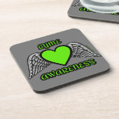 Dessous-de-verre Coeur/ailes...Lyme (Côté gauche)