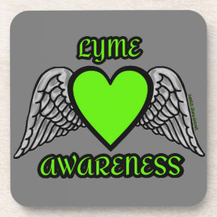 Dessous-de-verre Coeur/ailes...Lyme