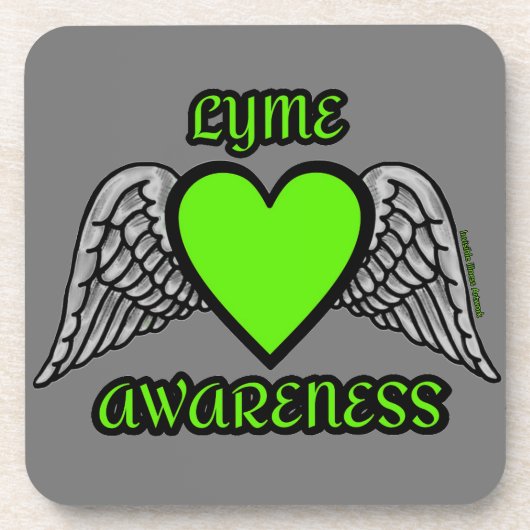 Dessous-de-verre Coeur/ailes...Lyme (Devant)