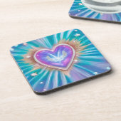 Dessous-de-verre Coeur avec ailes à l'intérieur (Côté gauche)