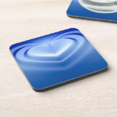 Dessous-de-verre Coeur bleu (Côté gauche)