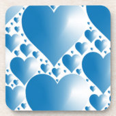 DESSOUS-DE-VERRE COEUR BLEUE (Devant)