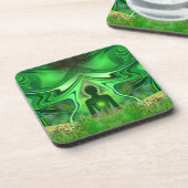 Dessous-de-verre Coeur Chakra - Symbole des mondes cachés (Côté gauche)