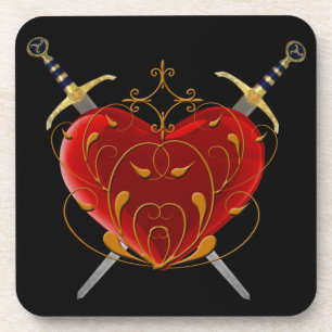 Dessous de verre Coeur & Daggers