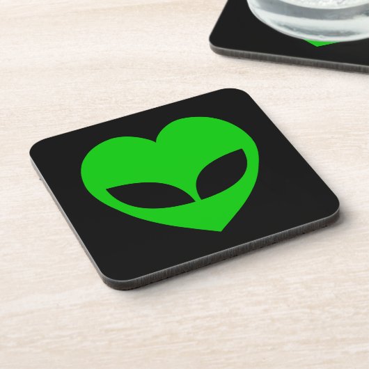 Dessous-de-verre Coeur d'amour Alien (Côté gauche)
