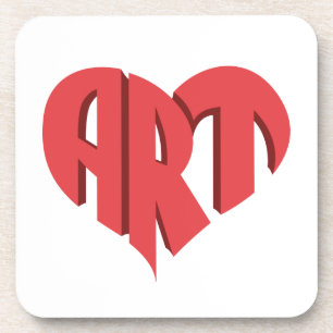 Dessous-de-verre Coeur d'art