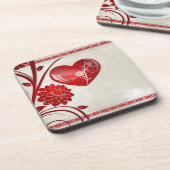 Dessous-de-verre Coeur de fleur (Côté gauche)