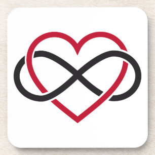 Dessous-de-verre Coeur d'infini, amour interminable