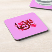 Dessous-de-verre cœur pour amant (Côté gauche)