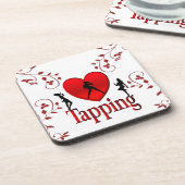 Dessous-de-verre Coeur Tap Dance Design (Côté gauche)