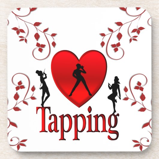 Dessous-de-verre Coeur Tap Dance Design (Devant)