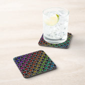 Dessous-de-verre Coeurs arc-en-ciel (Côté Droit)