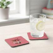 Dessous-de-verre Coeurs Beverage Coaster