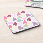 Dessous-de-verre Coeurs colorés (Côté gauche)