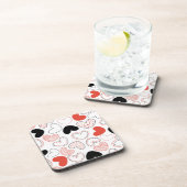 Dessous-de-verre Coeurs colorés (Côté Droit)