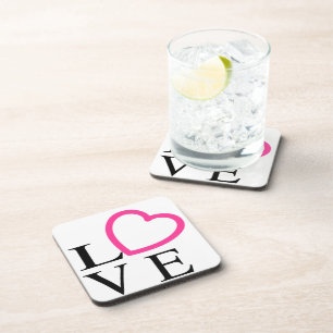 Dessous-de-verre Coeurs d'amour