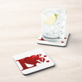 Dessous-de-verre Coeurs L.O.V.E. (Côté Droit)