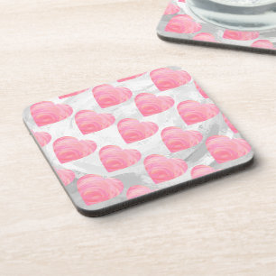 Dessous-de-verre Coeurs roses