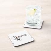 Dessous-de-verre Coffee MagicEnjoy, 'première chose le matin', ' (Côté Droit)