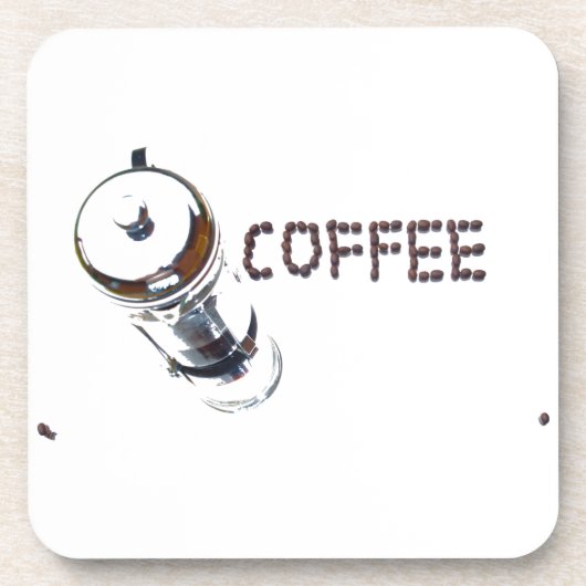 Dessous-de-verre Coffee MagicEnjoy, 'première chose le matin', ' (Devant)