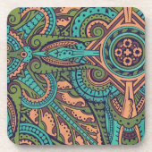 Dessous-de-verre Coiffeur motif Art nouveau abstrait (Devant)