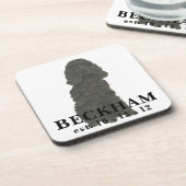 Dessous-de-verre Coker noir personnalisé Spaniel Beverage Coaster (Côté gauche)