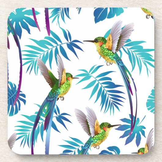 Dessous-de-verre Colibri à queue longue tropicale (Devant)