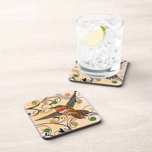 Dessous-de-verre Colibri roux (Côté Droit)