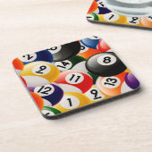 Dessous-de-verre Collage de boules de billard (Côté gauche)