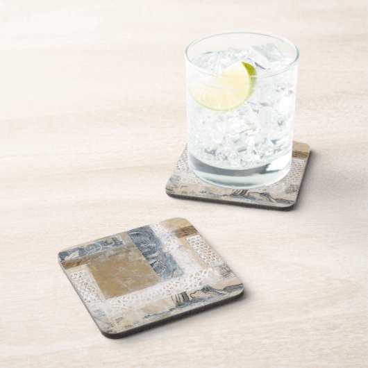 Dessous-de-verre Collage de dentelle II (Côté Droit)