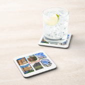 Dessous-de-verre Collage de monuments du Bélarus Architecture sous- (Côté Droit)