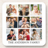Dessous-de-verre Collage de photos de famille (Devant)