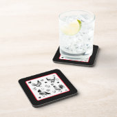 Dessous-de-verre Collage de poulets mignons (Côté Droit)