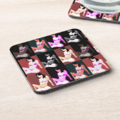 Dessous-de-verre Collage LivingDoll 7 (Côté gauche)