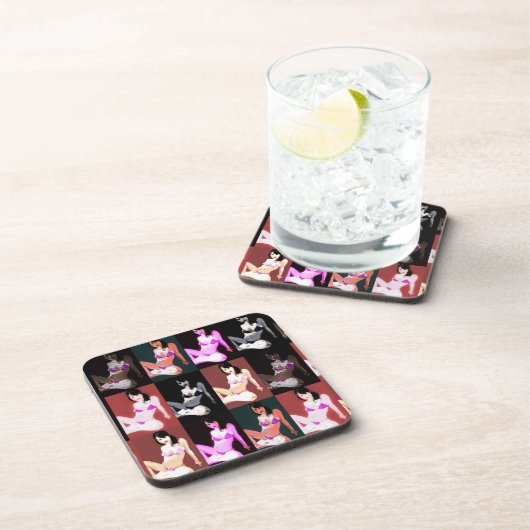 Dessous-de-verre Collage LivingDoll 7 (Côté Droit)