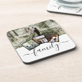 Dessous-de-verre Collage photo 4 images personnalisées (Côté gauche)