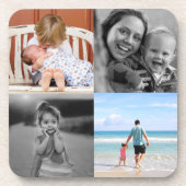 Dessous-de-verre Collage photo carré de quatre quarts (Devant)
