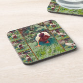 Dessous-de-verre Collage photo de canard amarré, ensemble de Dessou (Côté gauche)