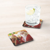 Dessous-de-verre Collection Père Noël élégante. (Côté Droit)