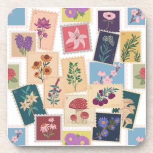 Dessous-de-verre Collection Timbres vintages, Thème Rétro