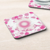 Dessous-de-verre colombe à fleurs (Côté gauche)