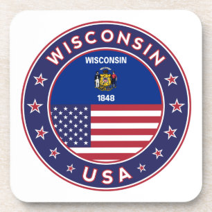 Dessous-de-verre Colonne Wisconsin, étui téléphonique, sac fourre-t
