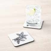 Dessous-de-verre Colonnes de dessin en noir et blanc (Côté Droit)