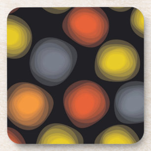 Dessous-de-verre Coloré, cool, moderne, tendance abstraction fleur