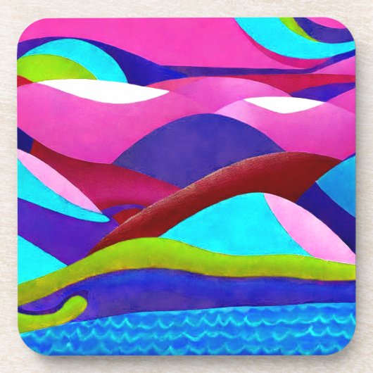 Dessous-de-verre Coloré Ocean Hills (Devant)