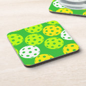 Dessous-de-verre Colorful Pickleball Coaster Set (Côté gauche)