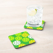 Dessous-de-verre Colorful Pickleball Coaster Set (Côté Droit)