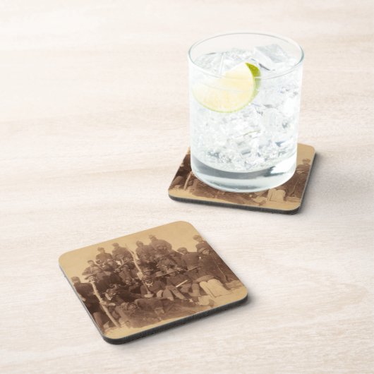 Dessous-de-verre Combattants de buffles de la cavalerie noire améri (Côté Droit)