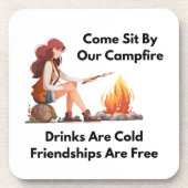 Dessous-de-verre Come Sit By Our Campfire on a (Devant)